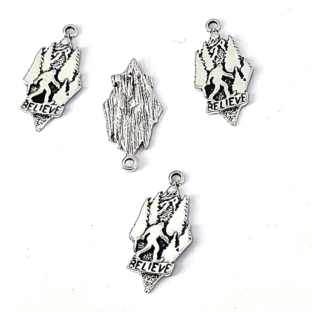 

5pcs new 8 Designs Arriva antique silver plated Bigfoot pendant charm running in the mounta for women man Accessories