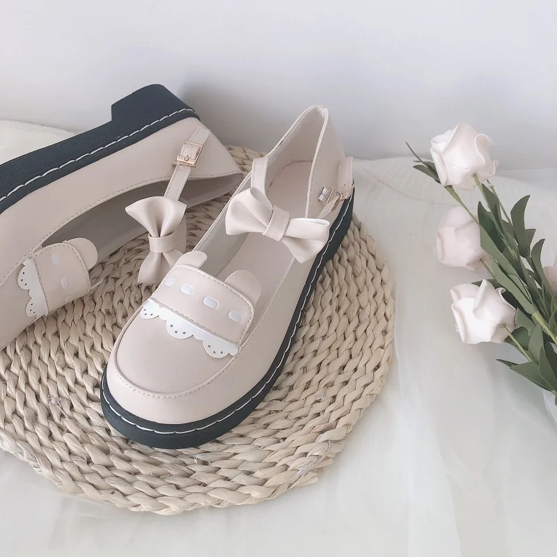 Spring Autumn Women Oxford Shoes Flat On Platform Casual Shoes Black Lace Up Leather Shoes Sewing Round Toe Zapatos Mujer