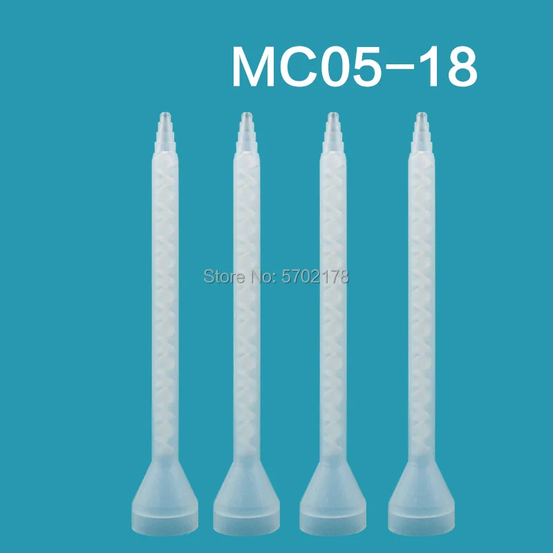 

10pcs Resin static mixer MC05-18 used for double epoxy resin mixing nozzle silicone mixing filling machine mixing tip