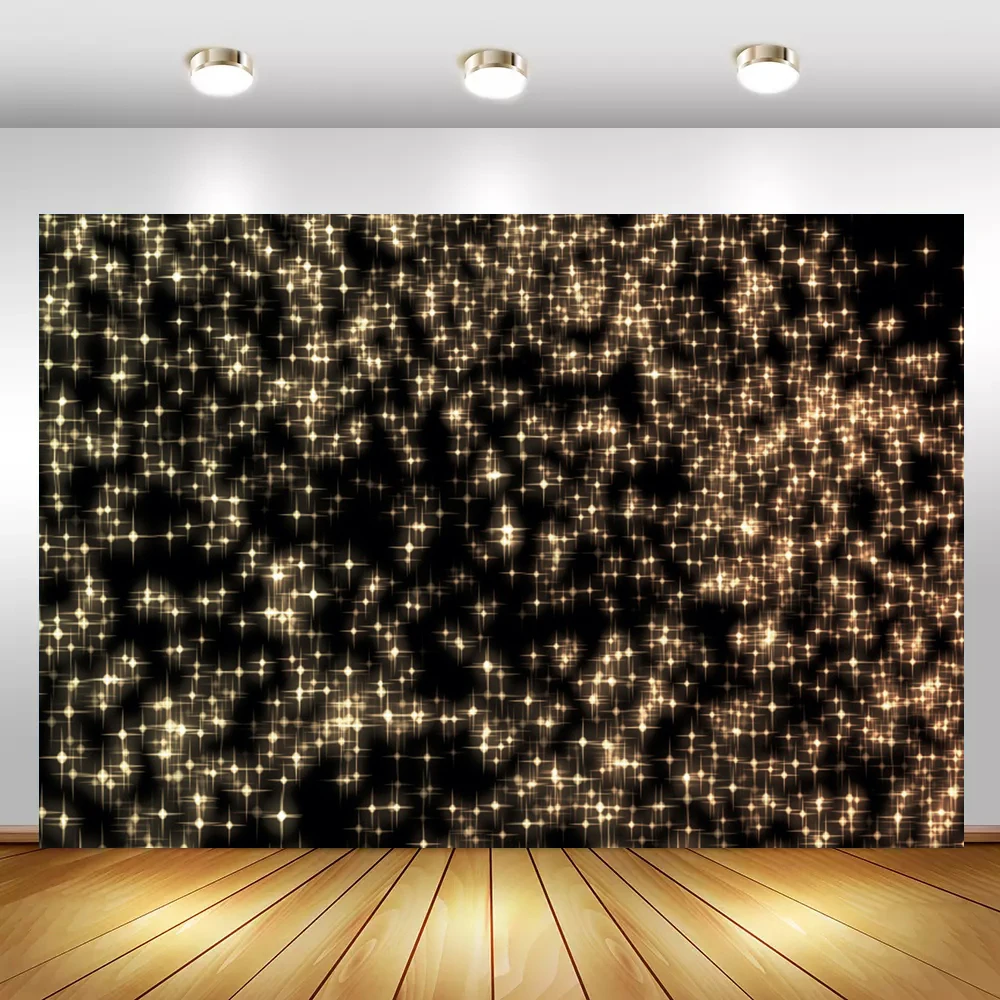 

Laeacco Glitter Golden Light Spots Birthday Party Stage Baby Photozone Photo Backdrop Photography Background For Photo Studio