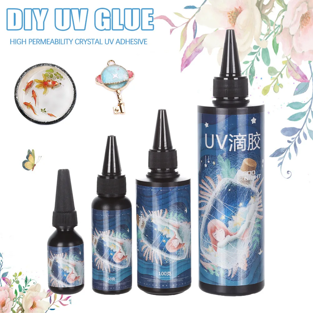 Newly Resin Glue Curing Epoxy Hard UV Gel Glue Sunlight for DIY Jewelry Making Casting Coating