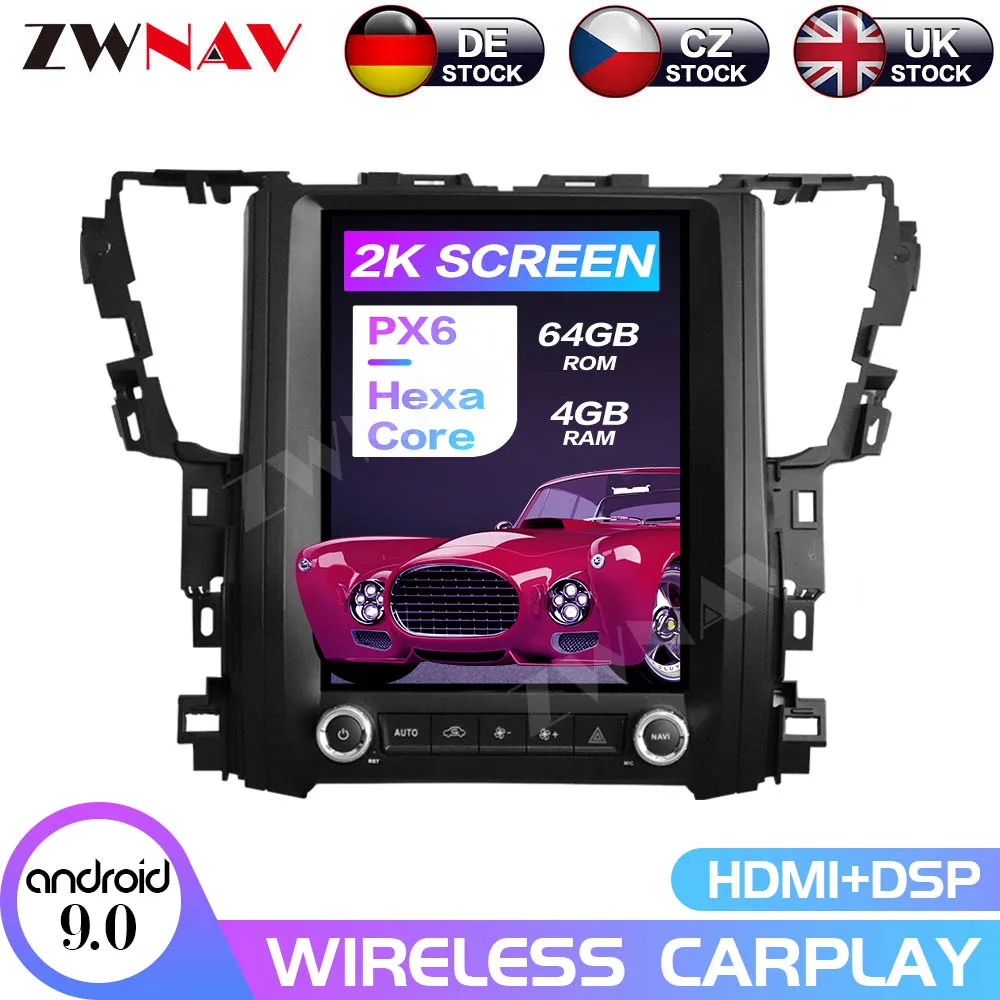 ZWNAV Car autoradio Vertical Screen Multimedia Player For Toyota Alphard 2016-2020 car GPS navigation system radio stereo player