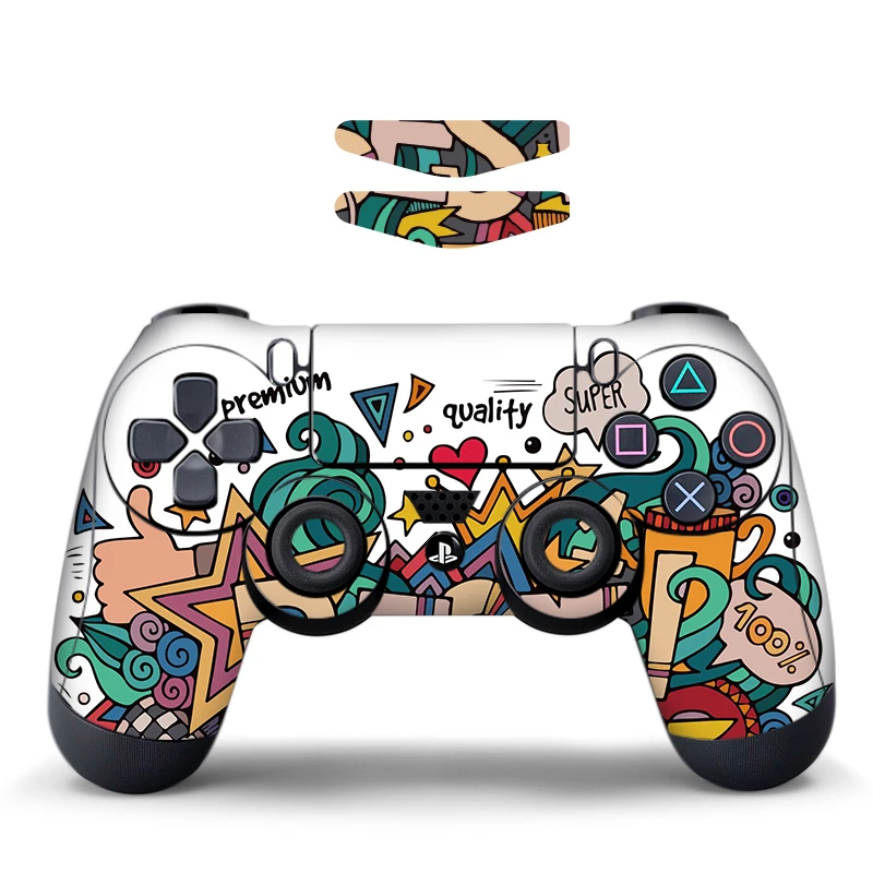 Data Frog Protective Cover Sticker For PS4 Controller Skin For Playstation 4 Pro Slim Decal Accessories 15 Styles