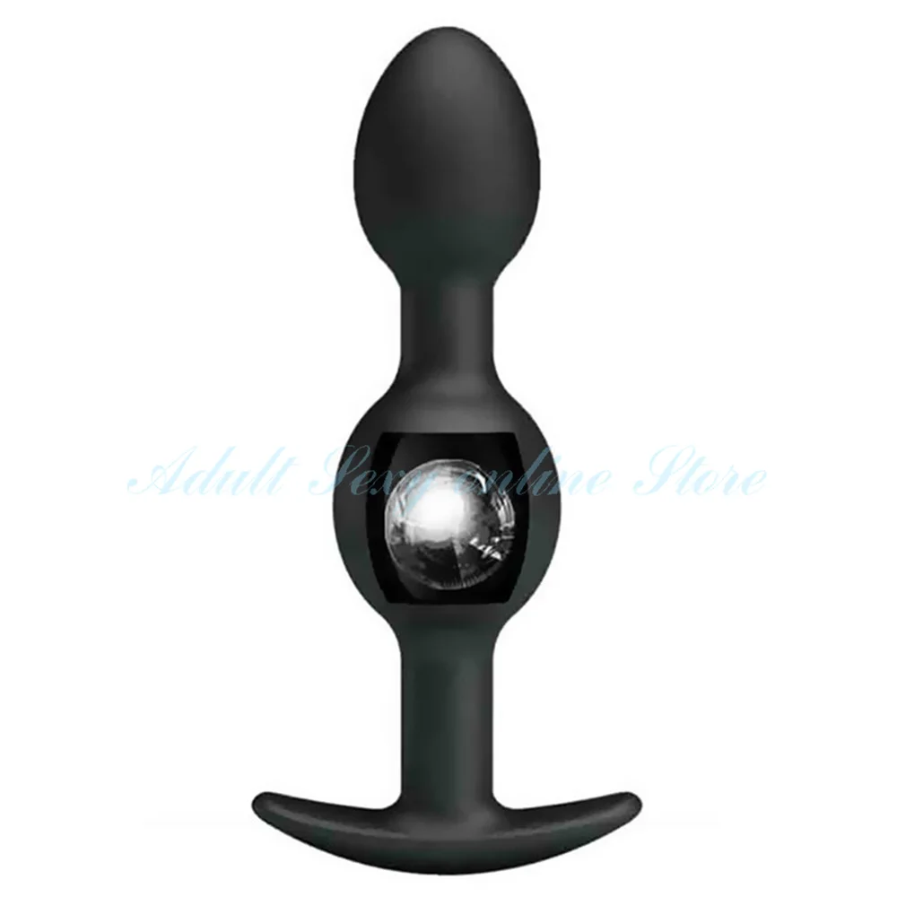 Silicone Butt Plug Anal Beads Dilator Metal Ball Inside For Men Women Couple Prostate Massager Anus Muscles Trainer But Sex Toys