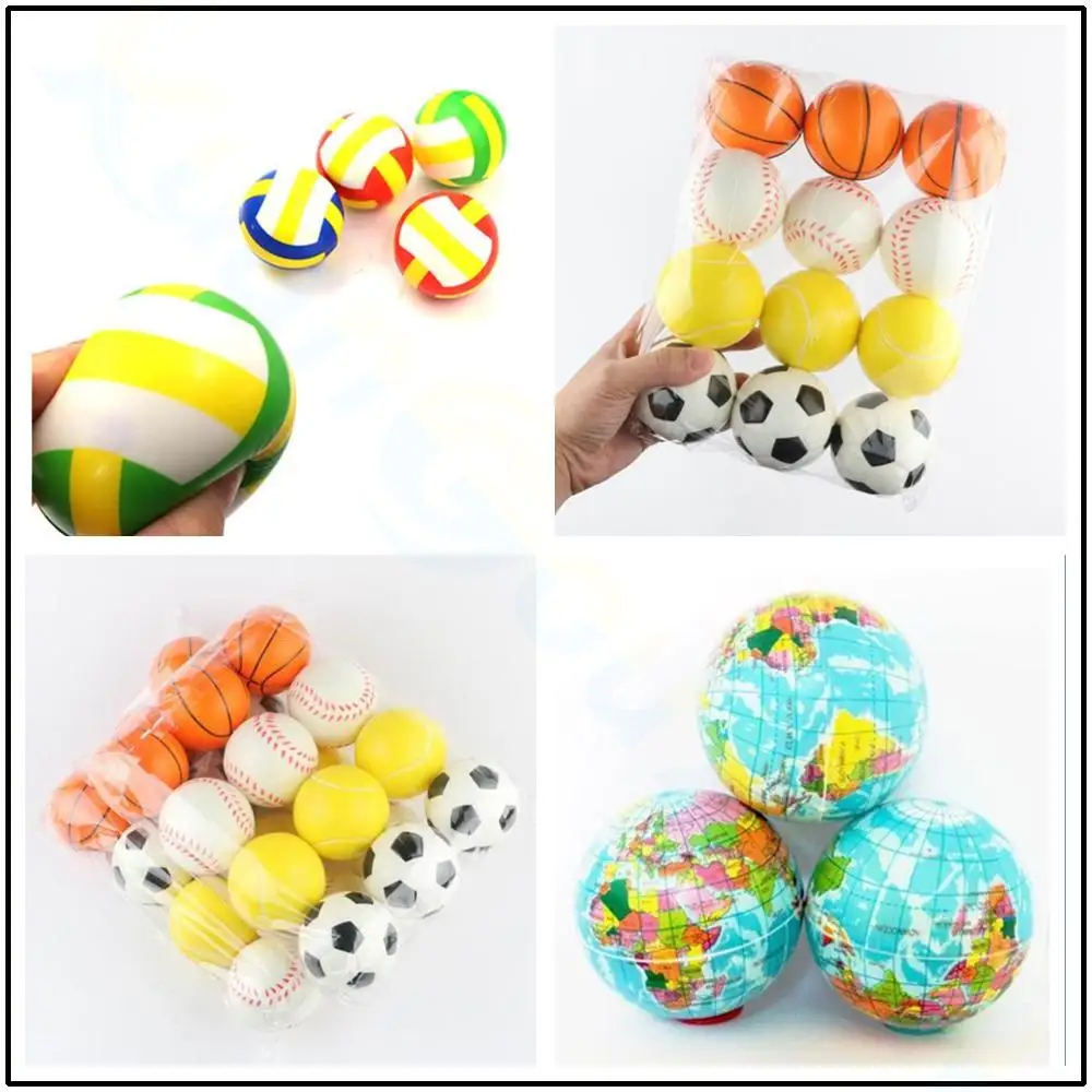 6pcs soft toy popular basketball volleyball kids sports Stress Relief Decor Foam toys Ball