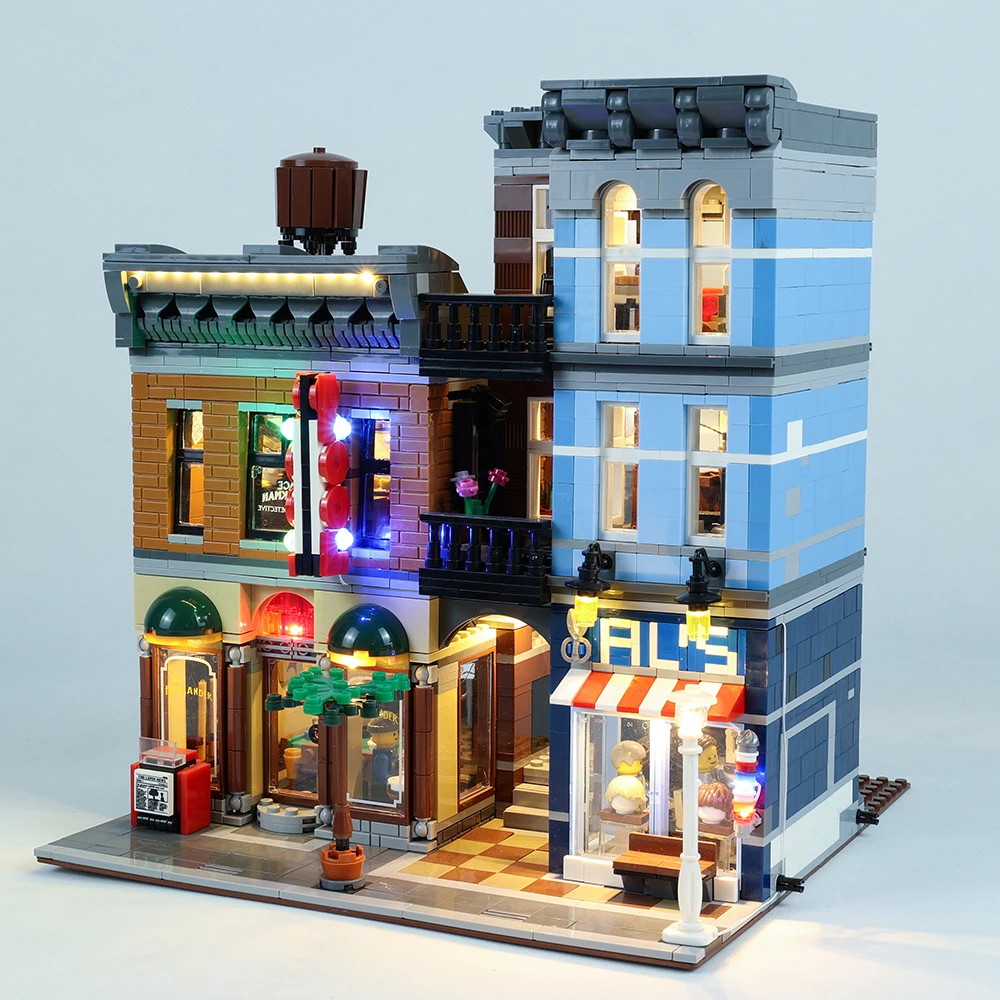 LED Light Up Kit For 10246 Creator City Detective’s Office Not Include Model