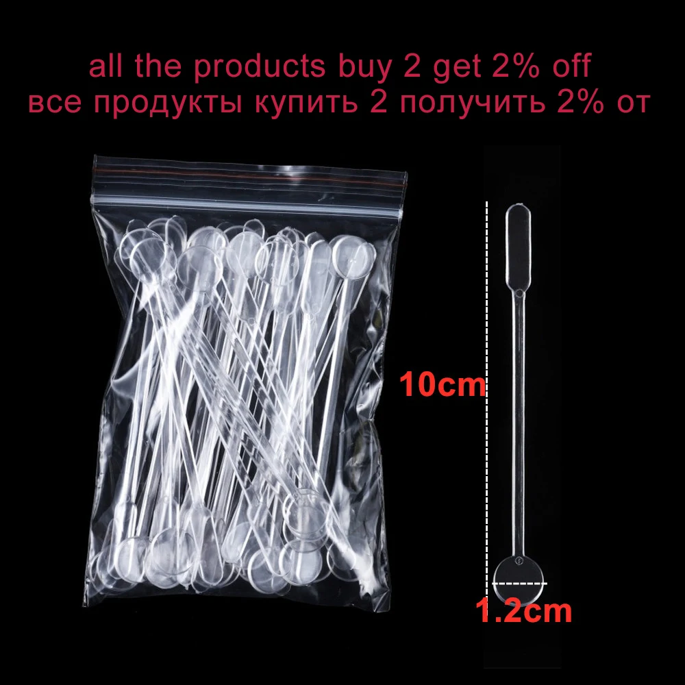 10-100pcs/lot Disposable Plastic Resin Glue Stirring Bars UV Epoxy Resin Transparent Stick For Jewelry Making Tools