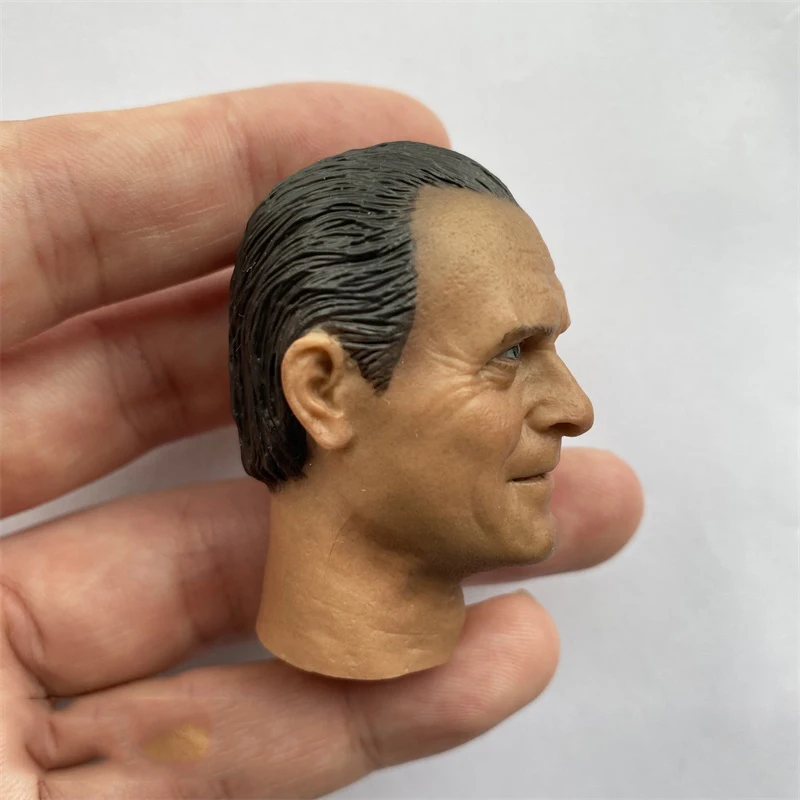 In Stock For Sale 1/6th The Silent Lamb Hannibal Anthony Hopkins Male Head Sculpture For Usual 12inch Doll Action Figure