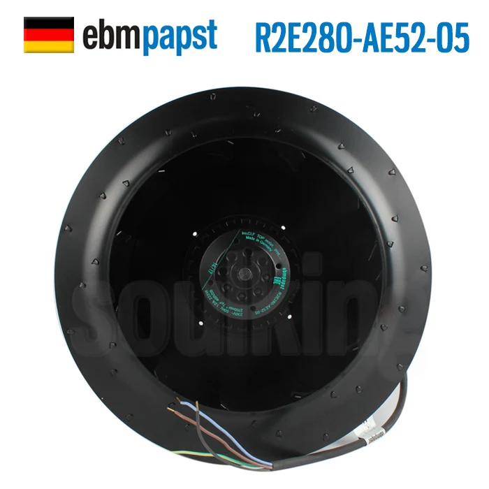 Original imported German EBM Centrifugal fan R2E280-AE52-05 AB Weiken inverter fan