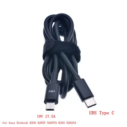 19V USB Type C Laptop Charging Cable Cord USB C Dc Power Adapter Plug Converter for Asus Eeebook X205 X205T X205TA E202 E202SA
