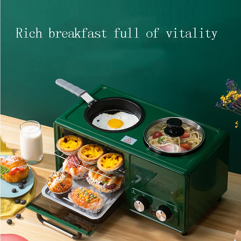 New Type Mini Breakfast Machine Small Electric Oven, Deep-Fried And Steamed Four-In-One Non-Stick Breakfast Machine