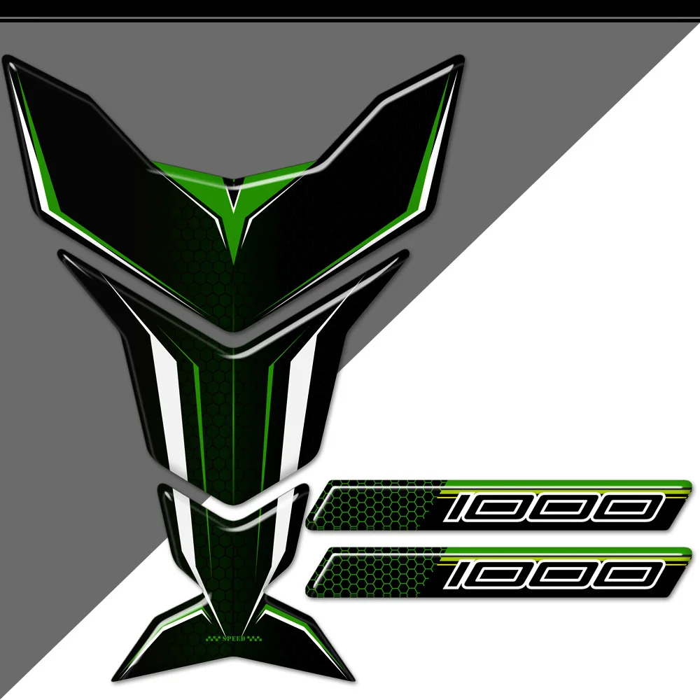 For Kawasaki Ninja 400 650 1000 Tank Pad Stickers Decal Kit Knee Emblem Badge Logo Protector Fairing Motorcycle 2018 2019 2020