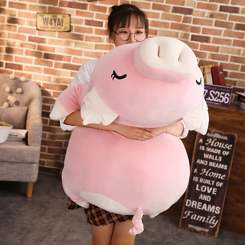 

Giant Squishy Pig Stuffed Doll Lying Plush Piggy Toy Animal Soft Plushie Hand Warmer Pillow Blanket Kids Baby Comforting Gift