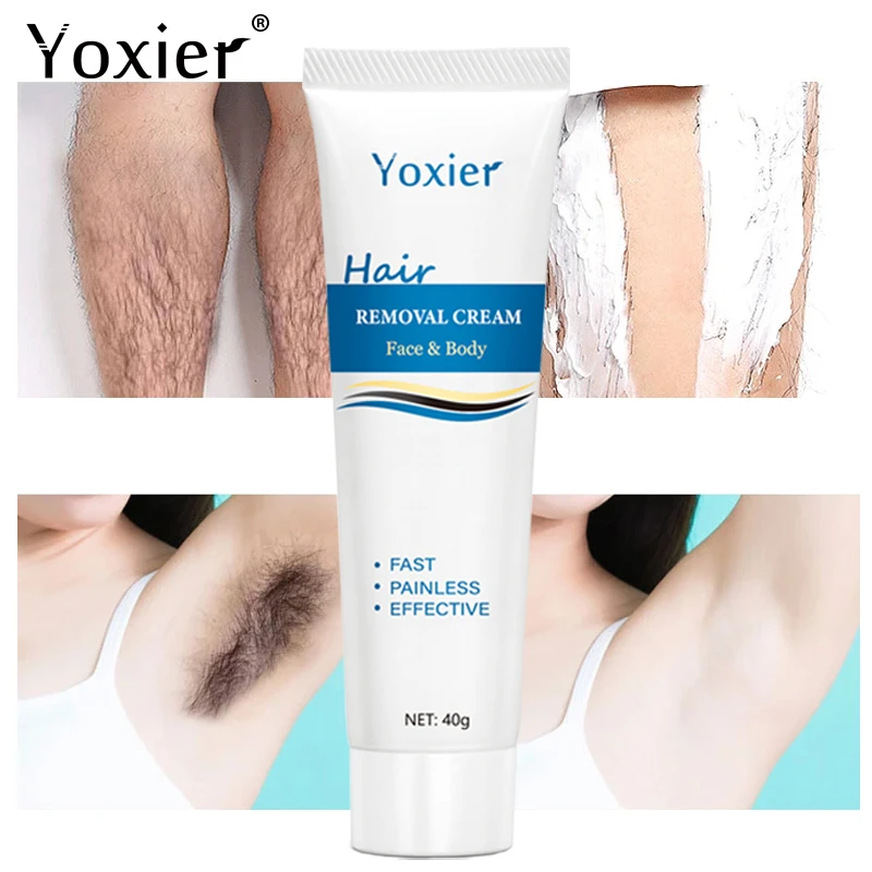 Hair Removal Cream Beard Armpits Private Parts Painless Gentle Brighten Moisturizing Beauty Smooth Nourishing Body Skin Care 40g