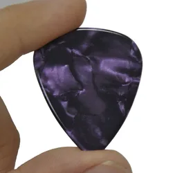 Viele 50 stücke lila Perle Celluloid Gitarre Picks Plektren 0,46mm 0,71mm 0,96mm 1,5mm