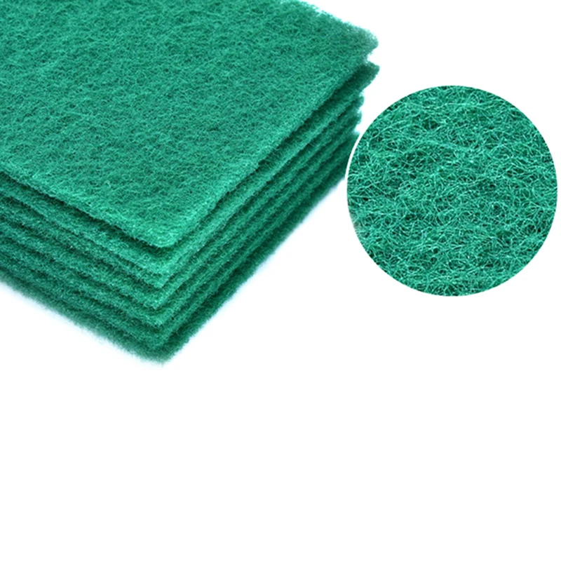 5pcs Scouring Pads Cleaning Cloth Dish Towel Green Home Scour Scrub Set