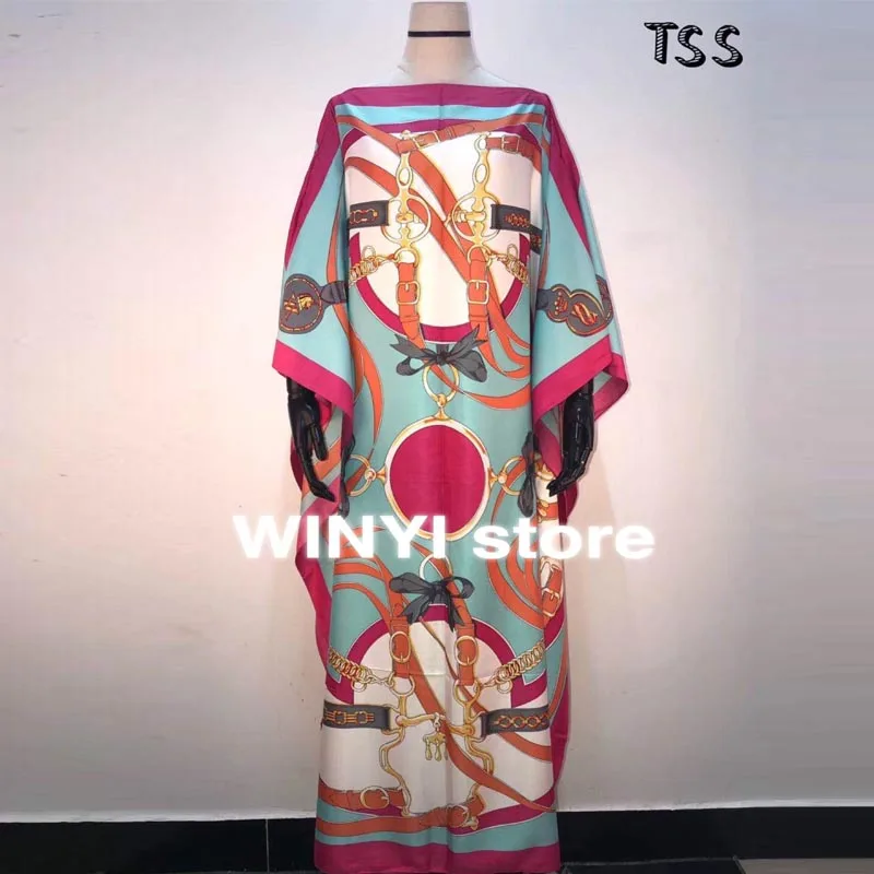 

Dashiki Dress Print Bohemia Hijab Loosevetidos Elegantes Muslim Abaya Bazin Robe Gown Broder Riche Sexy Lady Party maxi beach