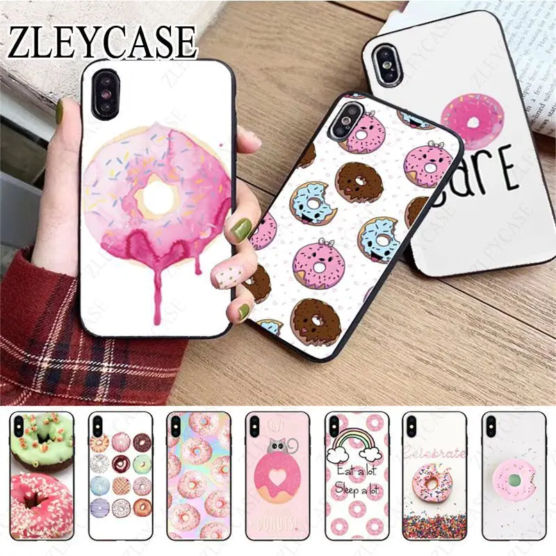 sweet food donuts Phone Accessories Case For iphone 13pro 14pro 15pro 12pro 11pro xs max 7 8 XR 12mini 15plus 13mini SE coque