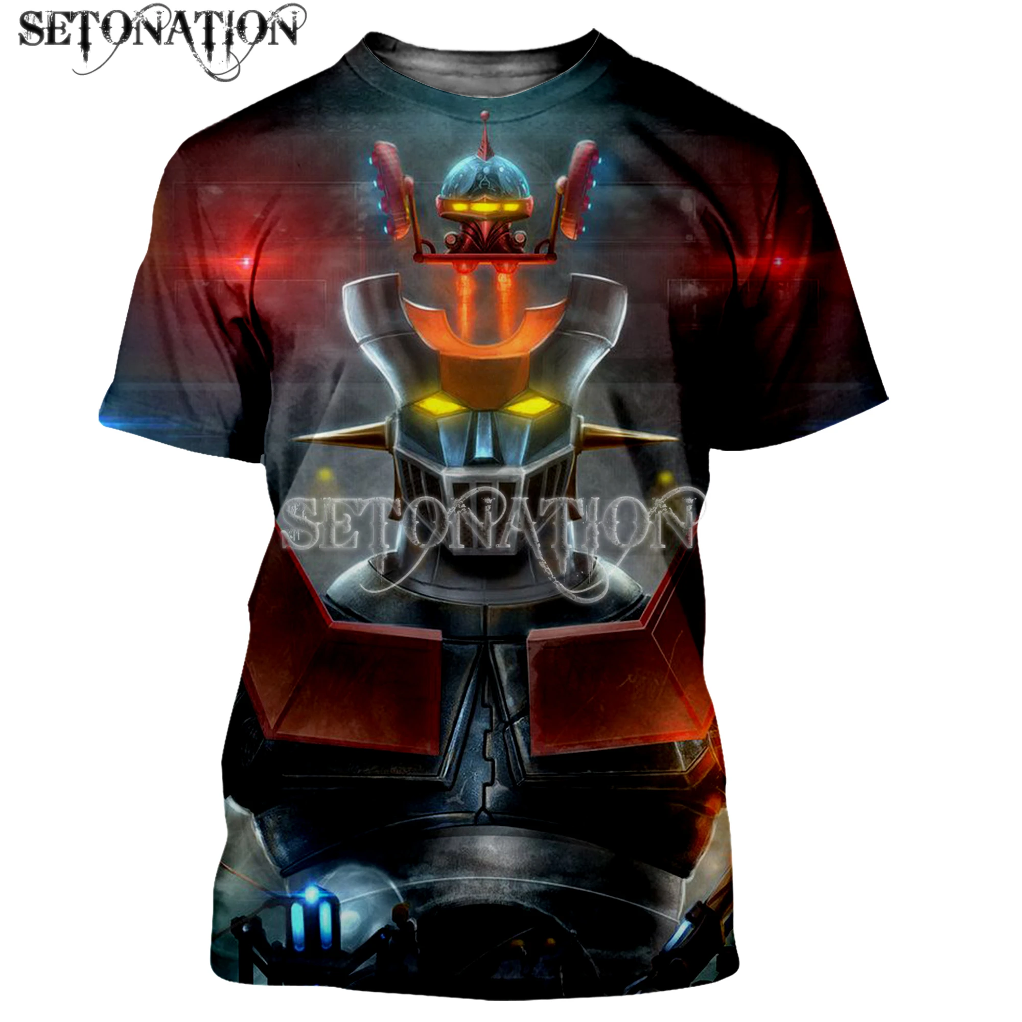 Mazinger z customize men /women New fashion cool 3D printed t-shirts Harajuku style streetwear summer tops dropshipping