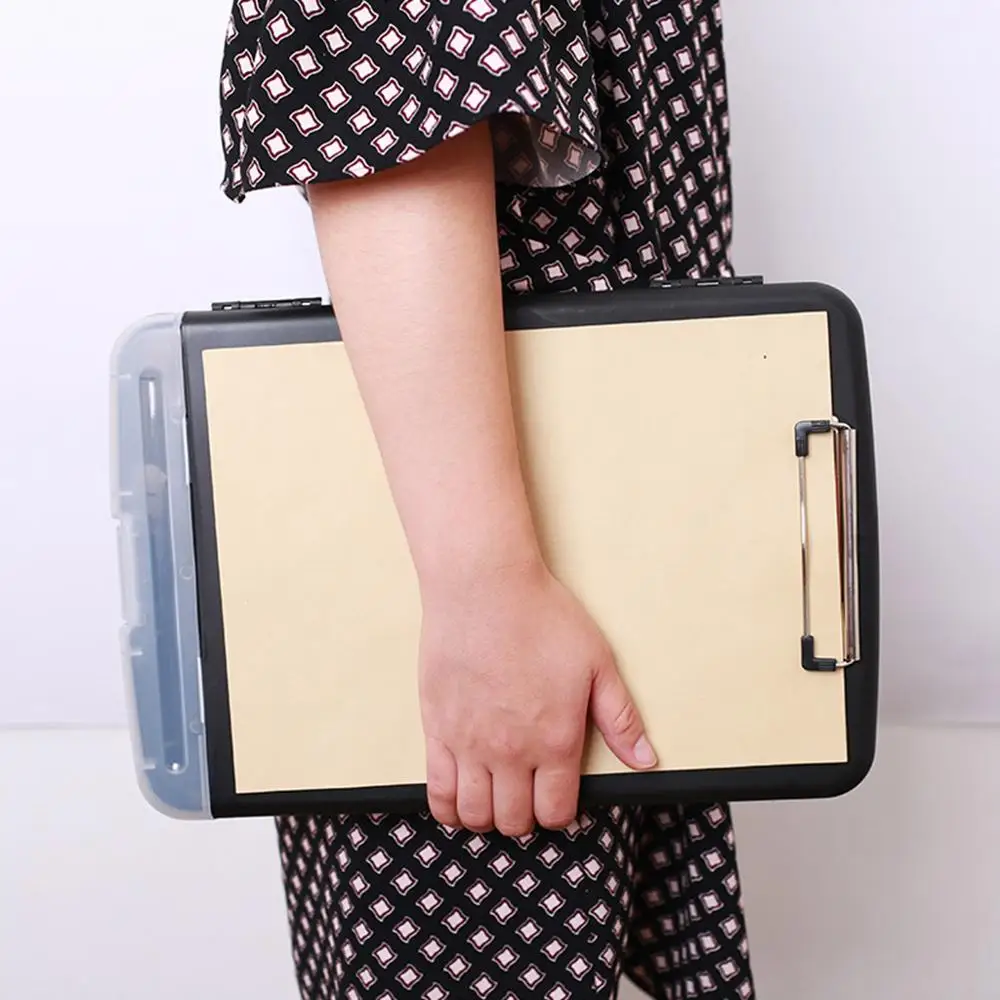 Multifunktionale Datei Ordner Organizer Zwischenablage Box Fall Stift Halter Schreibwaren