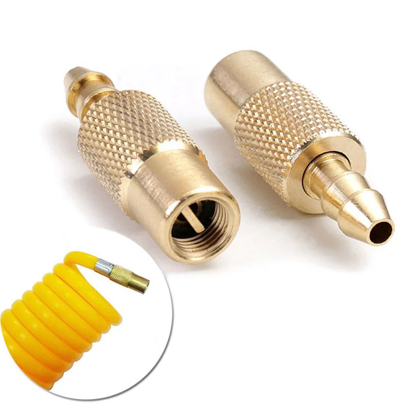 1PC Car Auto Brass 6mm Tyre Wheel Tire Air Chuck Inflator Pump Valve Clip Clamp Connector Adapter