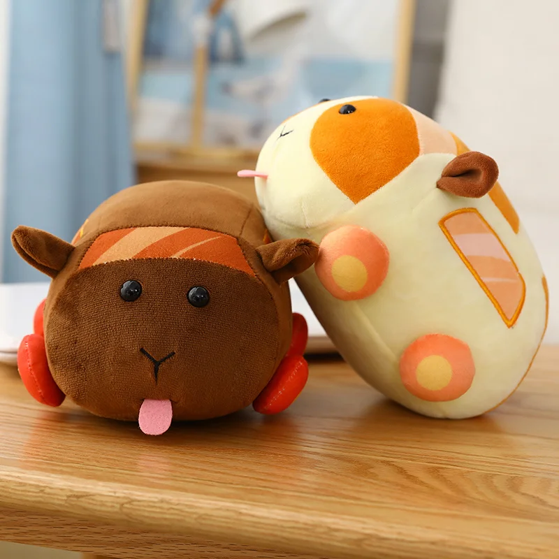 10/20cm PUI PUI Plush Toy Soft Stuffed Animals Pui Pui Molcar Plush Hot Japan Cartoon Mouse Lovely Guinea Pigs Car Pillow