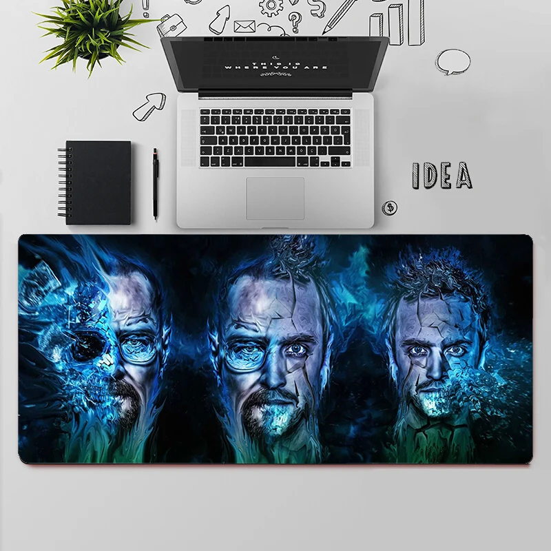 Gaming Mouse Pad Large Mouse Pad PC Gamer Computer Mouse Mat Big Mousepad Breaking Bad XXL Carpet Keyboard Desk Mat Mause Pad