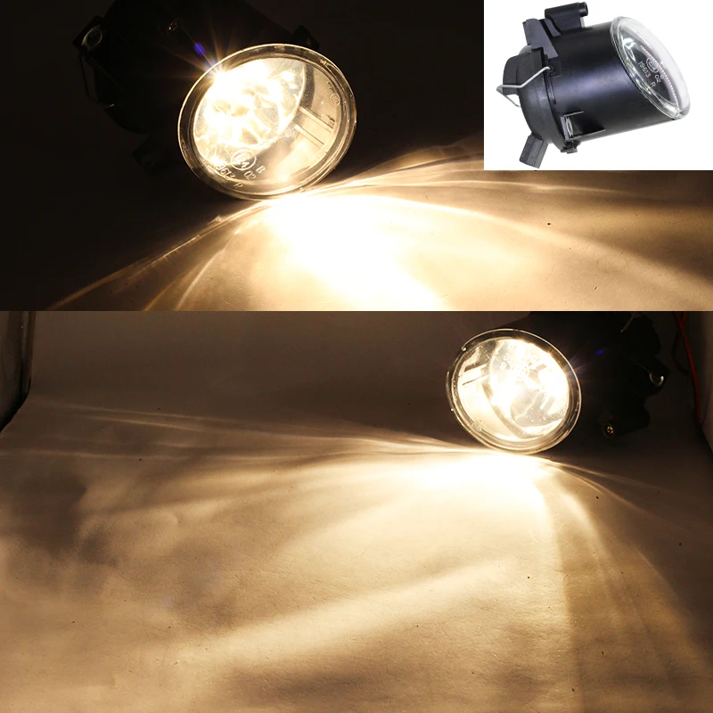 Przednie światło przeciwmgłowe samochodu zestaw abażur + lampa halogenowa 100W H3 ciepły biały 12V akcesoria do siedzenia Altea Toledo Leon Ibiza Cordoba — zdjęcie 7