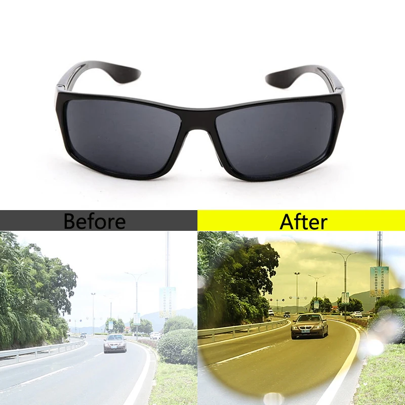 Car Night Vision Goggles Polarized Sunglasses For Ford Focus 2 3 Fiesta Mondeo Kuga Citroen C4 C5 C3 Skoda Octavia Rapid Fabia