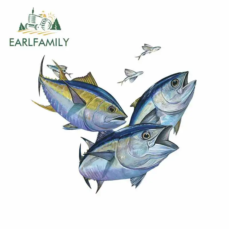 

EARLFAMILY 13 см x 11,9 см для голубого ЖЕЛТОГО ТУНЦА