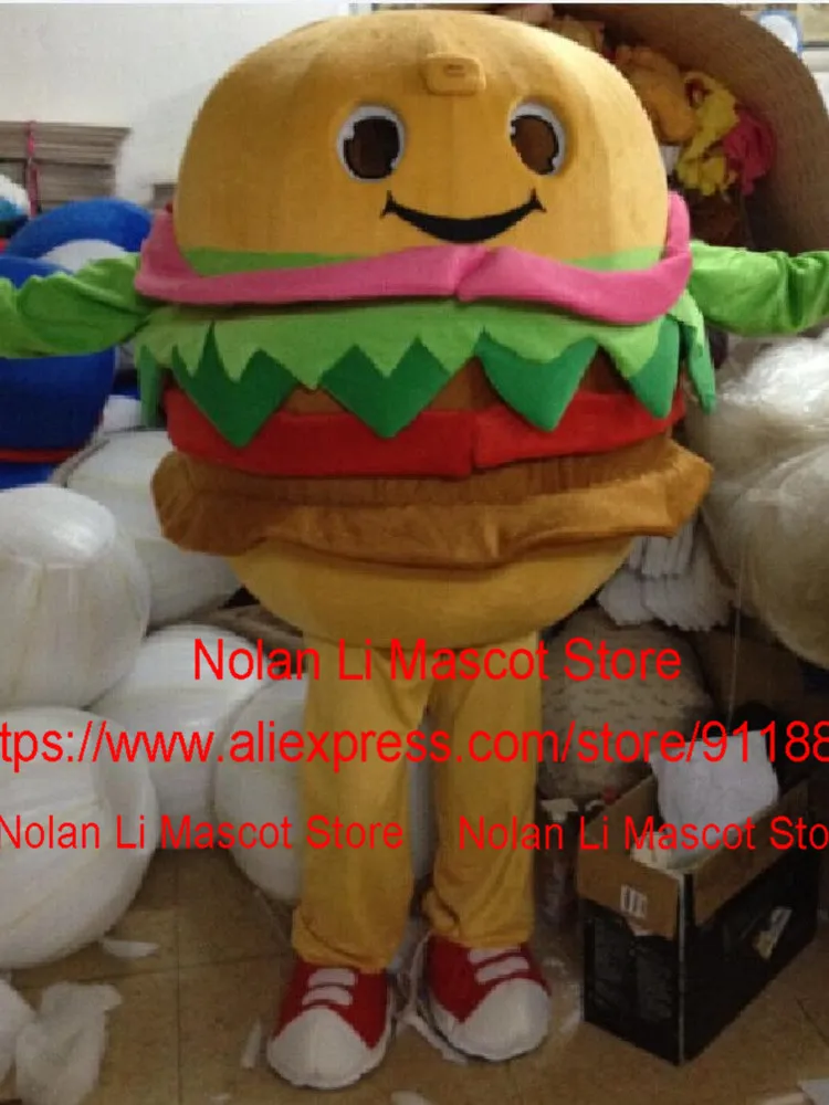 High Quality EVA Material Hamburg Mascot Costume Cartoon Anime Birthday Party Role-Playing Holiday Celebration 550