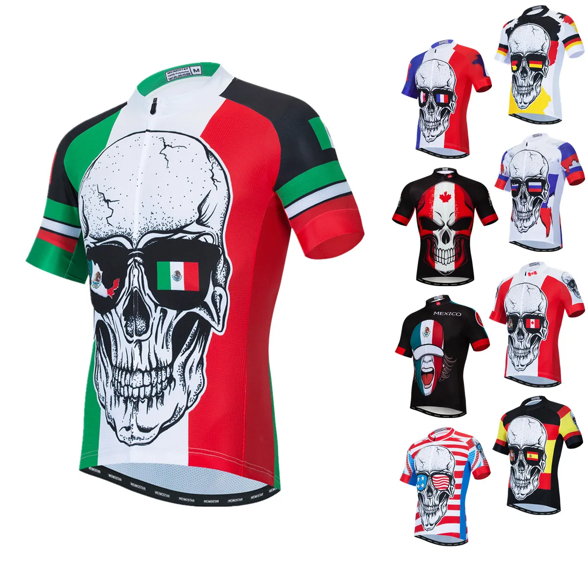 

Summer Cycling Jerseys Mans Mexico Mountain Bicycle Clothing Maillot Ropa Ciclismo Racing Bike Clothes Cycling Jackets