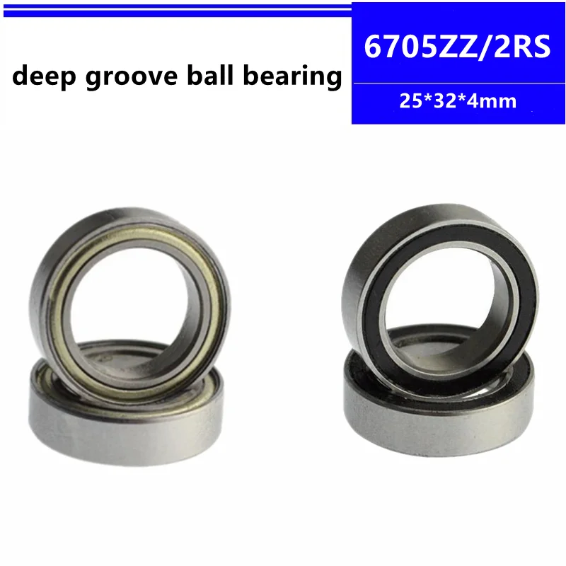 

20/100pcs 6705ZZ 6705-2RS 25x32x4 mm thin wall deep groove ball bearing 6705Z 6705-2Z 6705RS 6705 25*32*4 mm