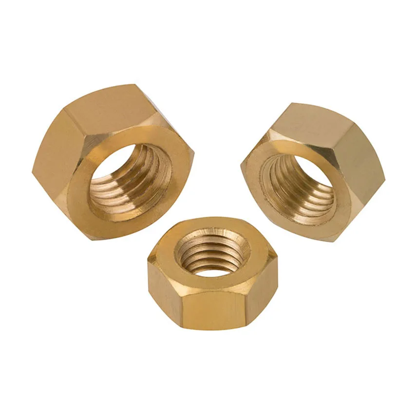 Colector de escape de latón hexagonal, sólido para pernos y tornillos, M1.4-M24 de cobre, 1/5/10 Uds.