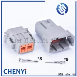 8 Pin DTM series Auto Waterproof Connector Male or Female Automotive Sealed harness plug DTM06-8S DTM04-8P ATM04-8P For Deutsch