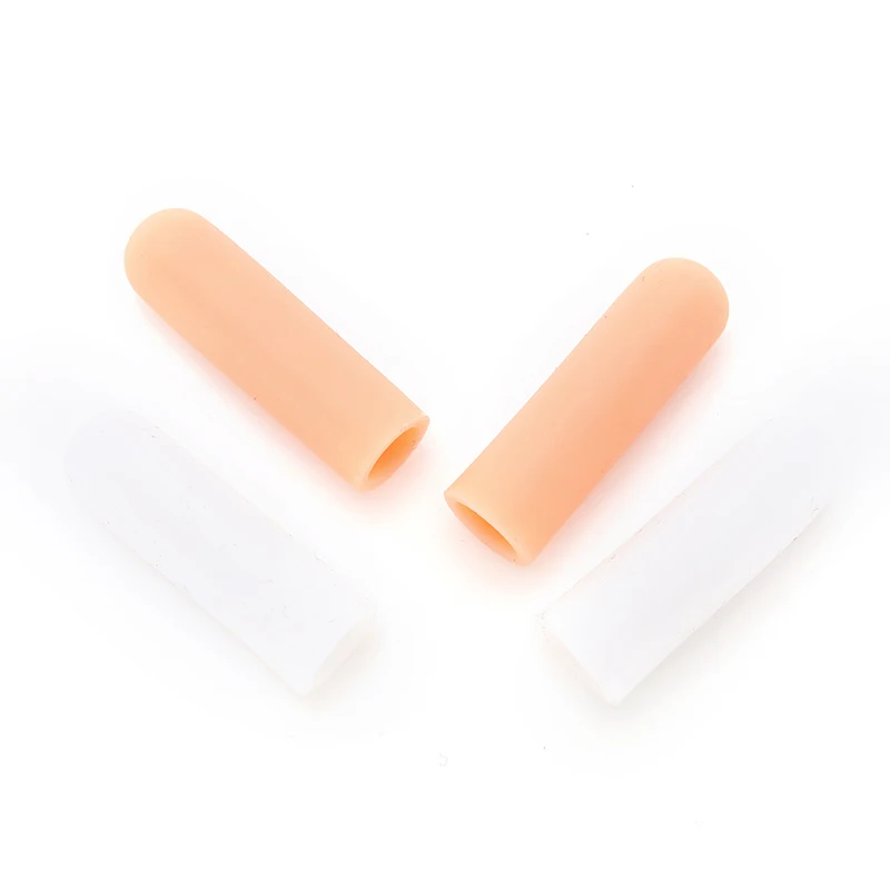1 Pair Silicone Finger Protector Portable Toe Tube Reduce Cracked Skin Pain By Corn Blisters Gel Finger Protector