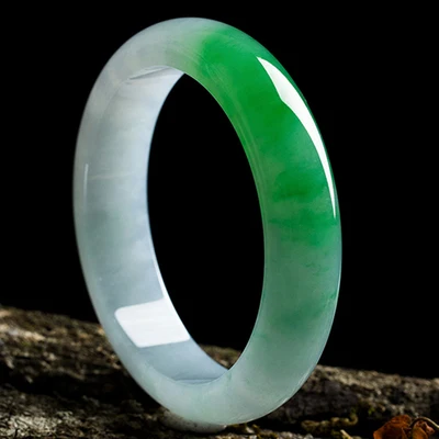 

Ювелирные изделия zheru из натурального янсамского джадеита 54-64 мм, двухцветный браслет, элегантные ювелирные изделия принцессы, отправка матери подруге