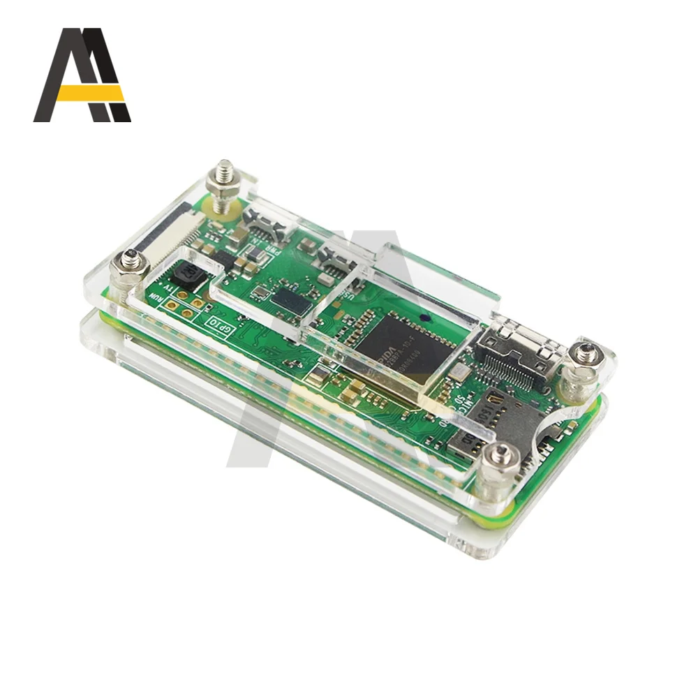 Акриловый чехол для Raspberry Pi Zero 1,3/2/W / WH + радиатор для Raspberry Pi Zero V1.3, акриловый чехол с радиатором