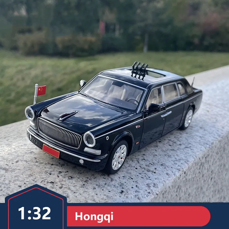 

1:32 Hongqi 70th Anniversary Review Hongqi L5 Parade Car Alloy Simulation Car Model Boy Toy Gift