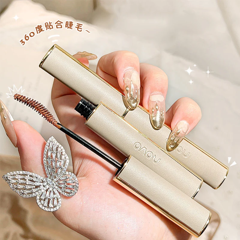 Natural Lengthening Curling Mascara Waterproof Long Lasting 3D Fiber Thick Mascara Quick Dry Nourishing Eyelash Makeup Cosmetics