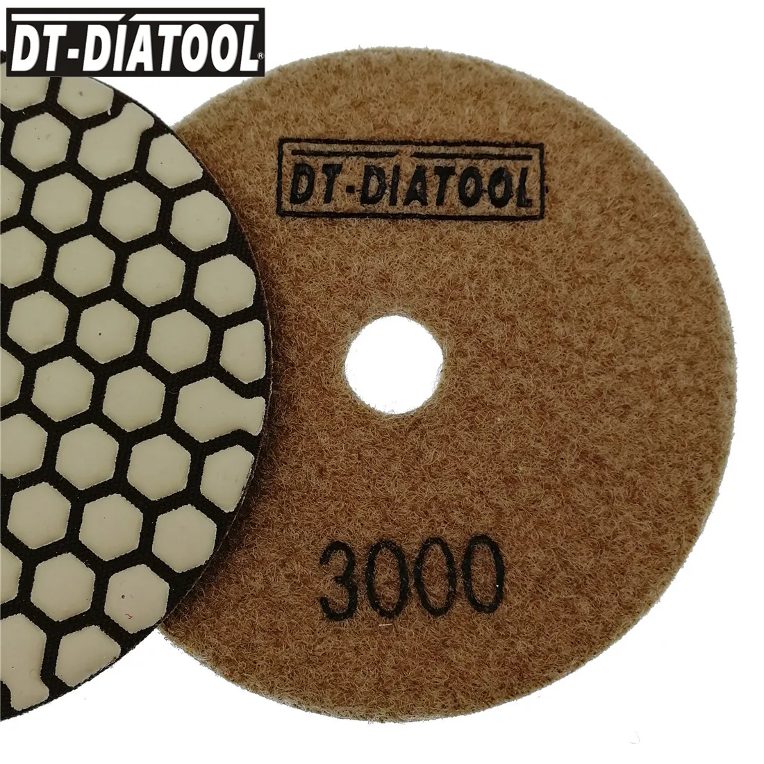 DT-DIATOOL 7pcs Dia 4 인치/100mm 수지 본드 다이아몬드 드라이 폴리싱 패드 그릿 #3000 화강암 대리석 스톤 용 샌딩 디스크