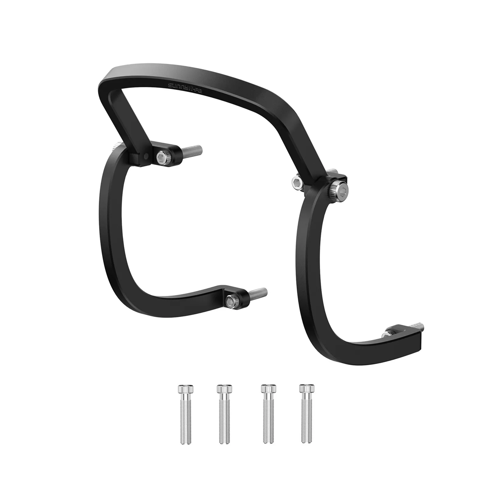 Desain Upgrade Bumper Pelindung Lensa 3 Sudut Anti-tabrakan Bar Pelindung Atas Paduan Aluminium Dapat Dilepas untuk DJI FPV Gimbal