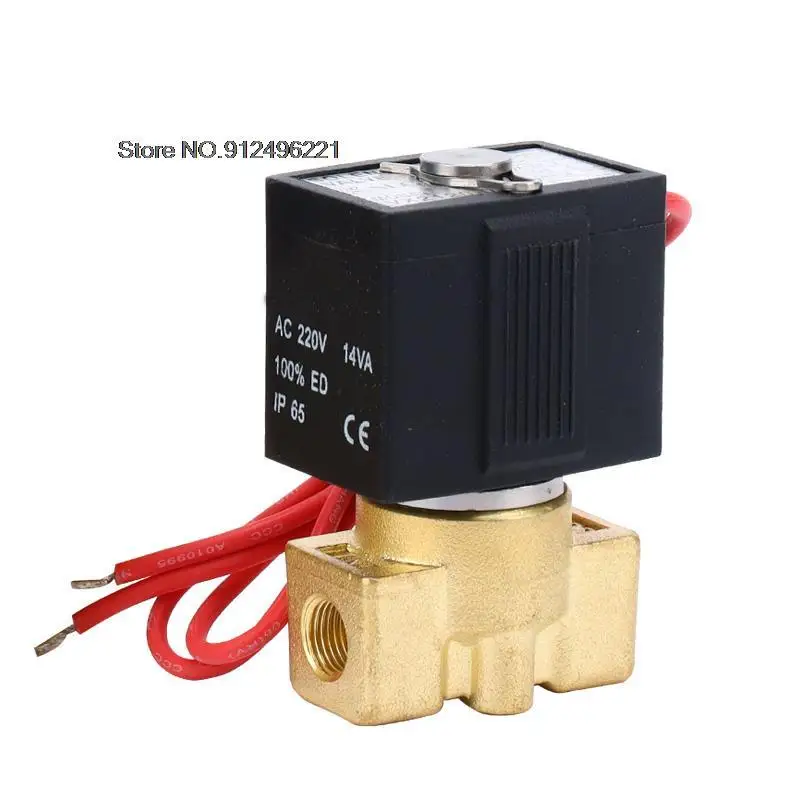 

VX2120 G1/2 1/4 3/8 Brass Solenoid Valve 2 way 2 position Air Steam Water Valve Normal Close SMC Type