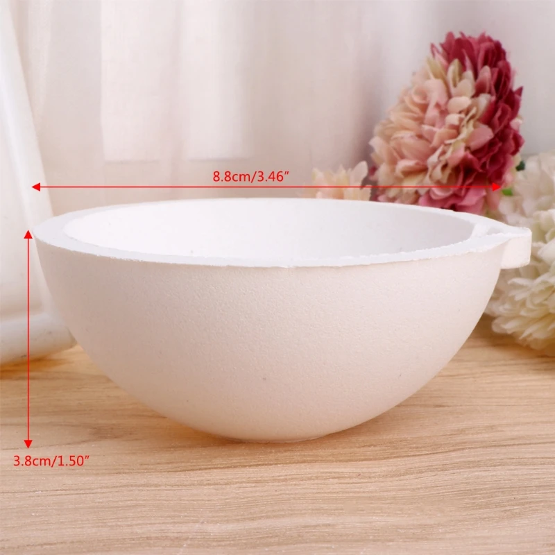 

750Grams Quartz Bowl Jewelry Equipment Crucible For Melting Gold Silver Platinum Refine Jewelry Casting Container