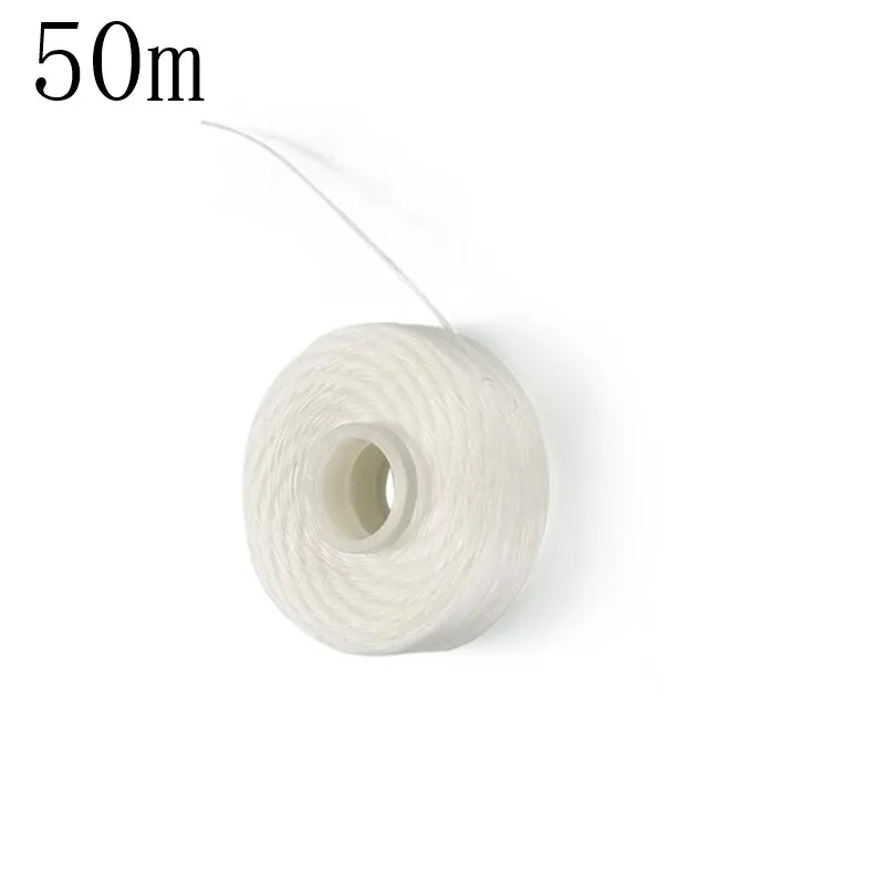 10 Rolls Dental Flosser Built-in Spool Wax Mint Flavored Europe Replacement Flat Wire Dental Floss 50M/Roll Total 500M