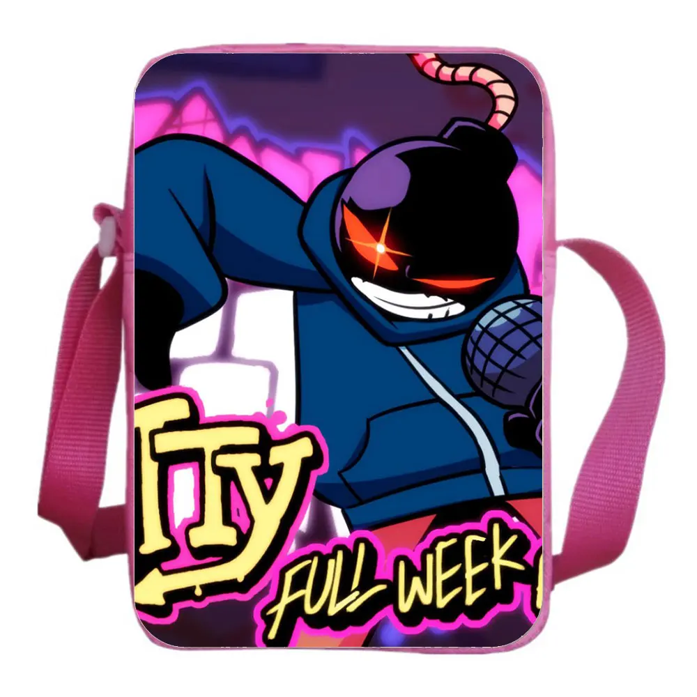 Friday Night Funkin School Bag Backpack Casual Crossbody Bag Unisex Shoulder Bag Diagonal Small Backpack Light Mini Phone Bag