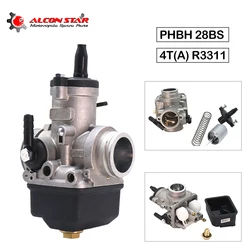 Alconstar Dellorto Carburetor Fit For Russian Motorcycle 4 stroke 75-250CC 28mm 4T R3311 PHBH 28BS  For Suzuki for Yamaha Honda