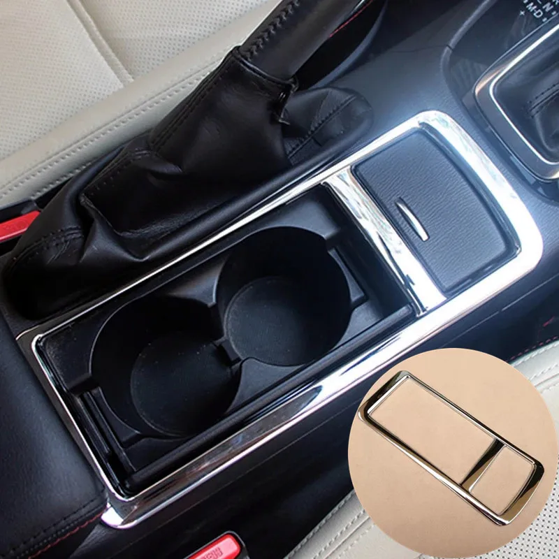 

For Mazda 6 2013 2014 15 16 Atenza LHD Car Interior Trims Accessories ABS Front Water Cup Holder Storage Gear Shift Panel Frame