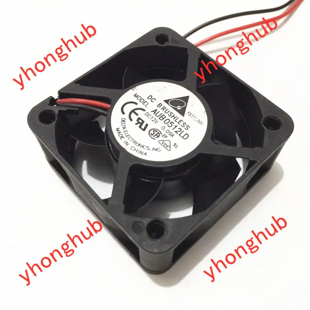 

Delta Electronics AUB0512LD DC 12V 0.09A 50x50x20mm 2-Wire Server Cooling Fan