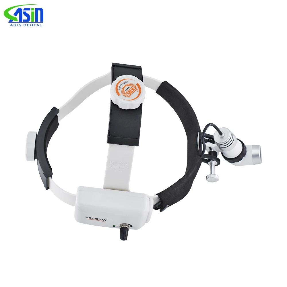 KD-203AY-4 Medical Surgical Headlight Dental Head Lamp 3W Spot Brightness Adjustable with Two Pcs Batteries dentistry tools